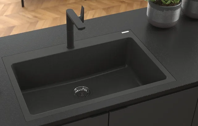 כיור מטבח גרניט דגם OPAL76