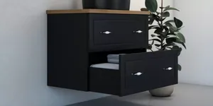 ארון אמבט Elemental Luxe עם בוצ'ר