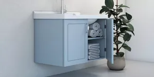ארון אמבט MIAMI עם כיור אינטגרלי