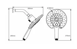מזלף עם מגנט מתחבר לראש גשם FINE