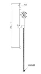 מוט רחצה סדרת GALIL