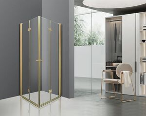 מקלחון PLATINUM הרמוניקה פינתי זהב מט