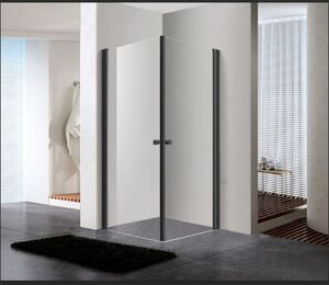 מקלחון פינתי שחור TWIN BLACK