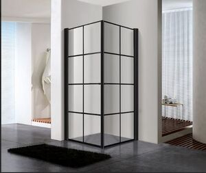 מקלחון פינתי קוביות  TWIN CUBE BLACK