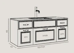 ארון אמבטיה דגם TUSCANY