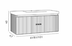 ארון אמבטיה דגם SAN DIEGO