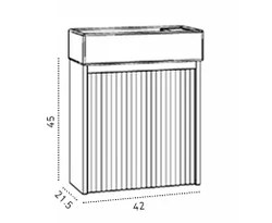 ארון אמבטיה תלוי דגם PHOENIX כולל מראה מתנה במגוון גדלים וצבעים לבחירה