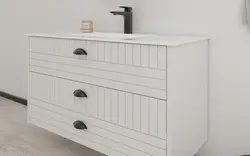 ארון אמבטיה תלוי דגם MARTHA כולל כיור אינטגרלי + מראה לבחירה מתנה