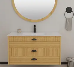 ארון אמבטיה תלוי דגם MARTHA כולל כיור אינטגרלי + מראה לבחירה מתנה