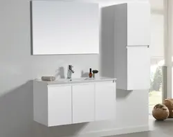 ארון אמבטיה תלוי CALLO דלתות כולל משטח חרס אינטגרלי במגוון מידות וצבעים לבחירה