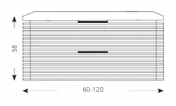 ארון אמבטיה תלוי BOLIVIA בוצ'ר מלא + כיור מונח מתנה