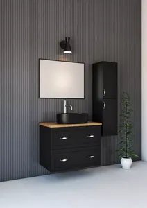 ארון אמבט Elemental Luxe עם בוצ'ר