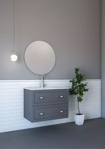 ארון אמבט Elemental Luxe עם כיור אינטגרלי