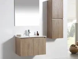 ארון אמבטיה תלוי CALLO דלתות כולל משטח חרס אינטגרלי במגוון מידות וצבעים לבחירה