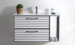 ארון אמבטיה תלוי JOYCE כולל משטח חרס אינטגרלי במגוון גדלים וצבעים לבחירה