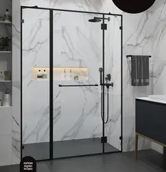 מקלחון LUMA שתי קבועים + דלת